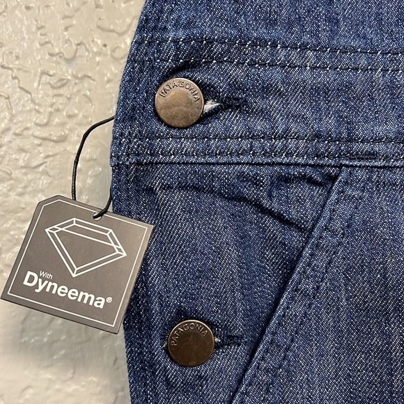 NWT PATAGONIA STEEL FORGE BLUE DEMIN BIB OVERALLS XS - Picture 6 of 16